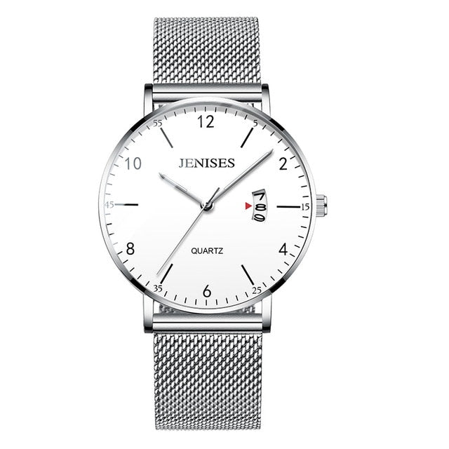 Man Ultra Thin Wrist Watch Minimalist