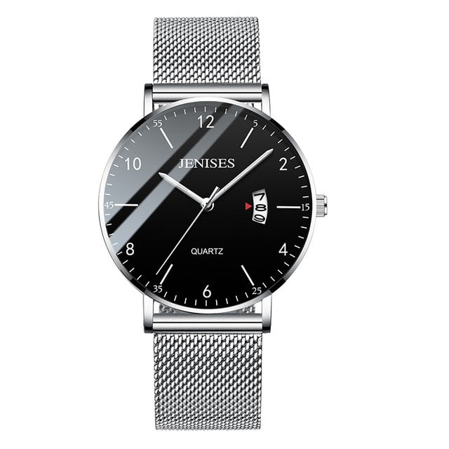 Man Ultra Thin Wrist Watch Minimalist