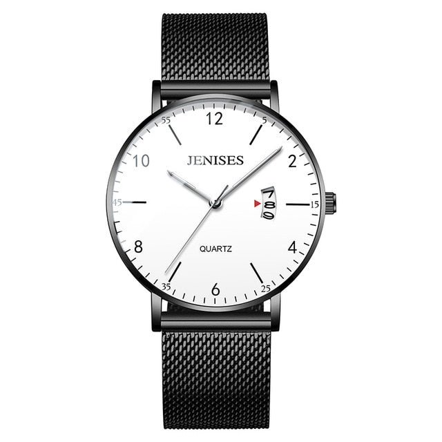 Man Ultra Thin Wrist Watch Minimalist