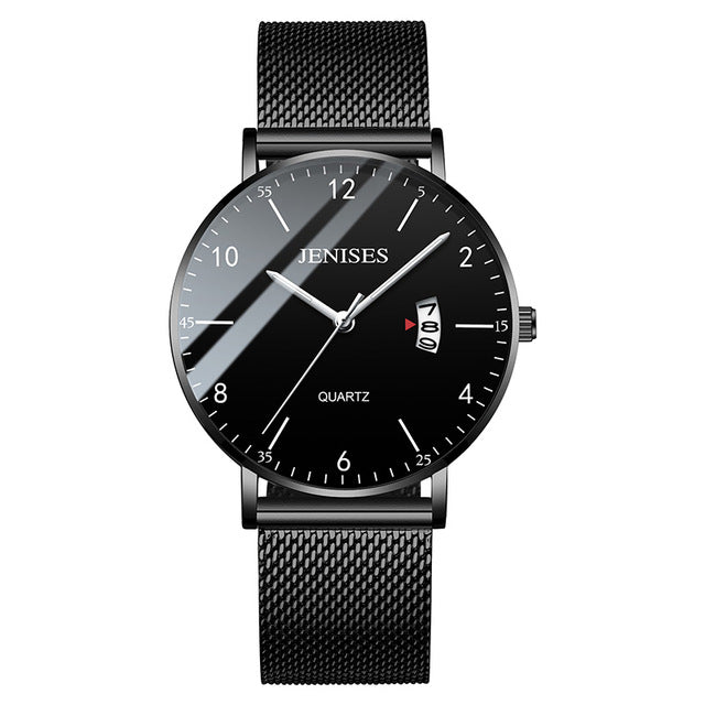 Man Ultra Thin Wrist Watch Minimalist