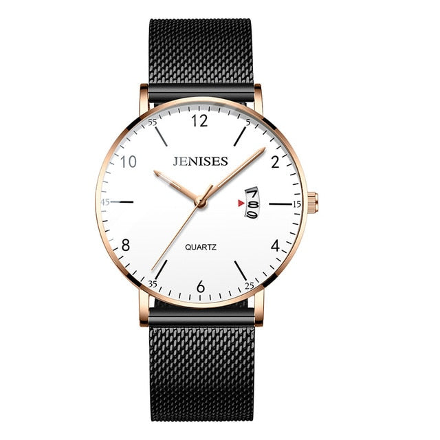 Man Ultra Thin Wrist Watch Minimalist