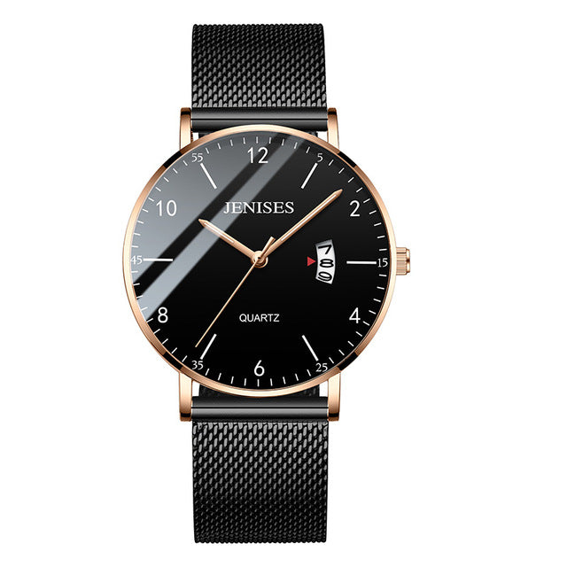 Man Ultra Thin Wrist Watch Minimalist