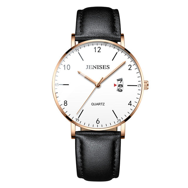 Man Ultra Thin Wrist Watch Minimalist
