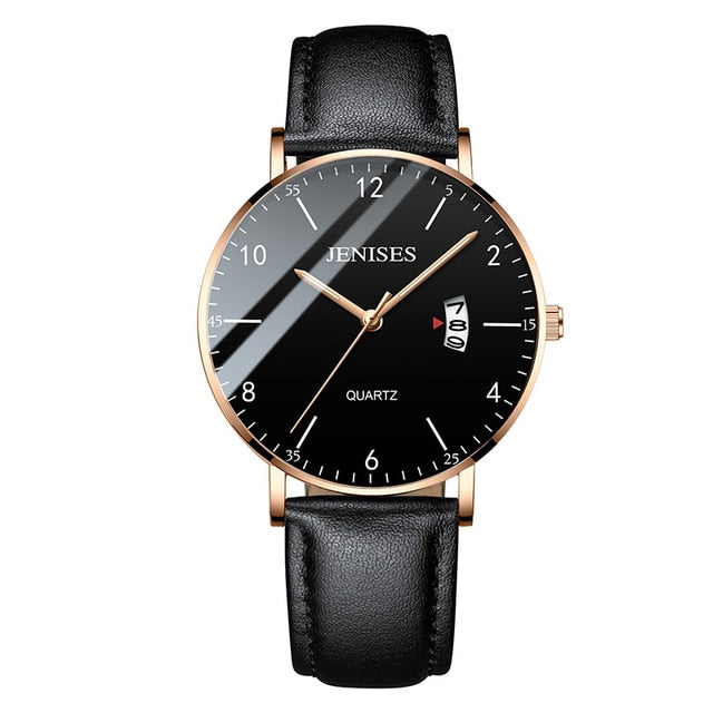 Man Ultra Thin Wrist Watch Minimalist