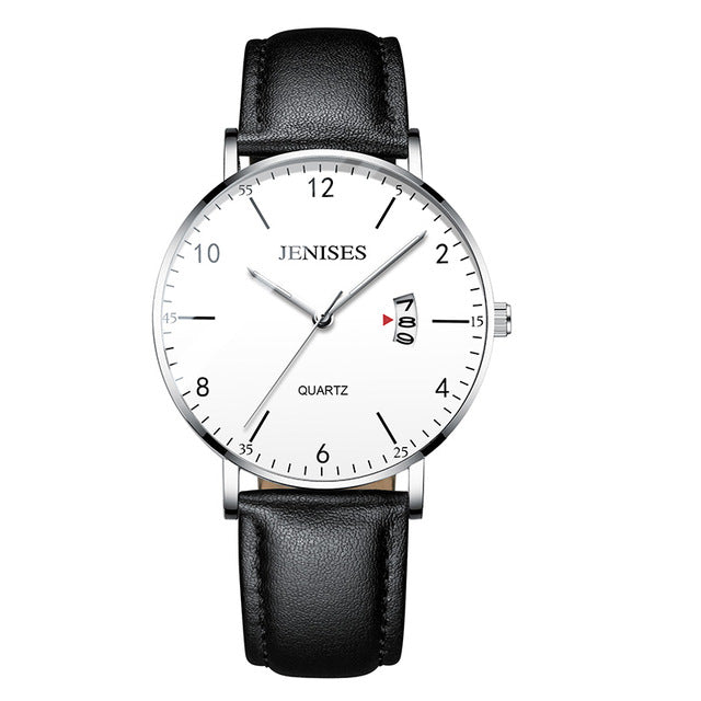 Man Ultra Thin Wrist Watch Minimalist