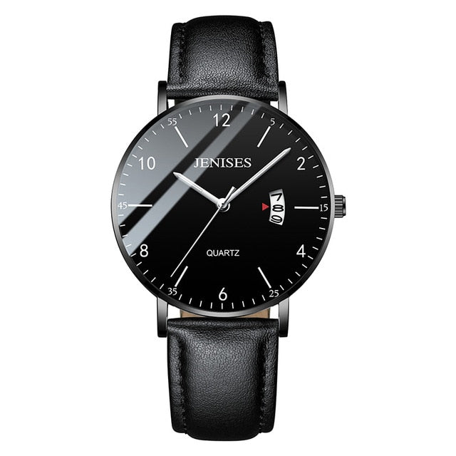 Man Ultra Thin Wrist Watch Minimalist