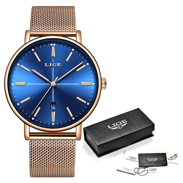 2019 LIGE New Rose Gold Bracelet
