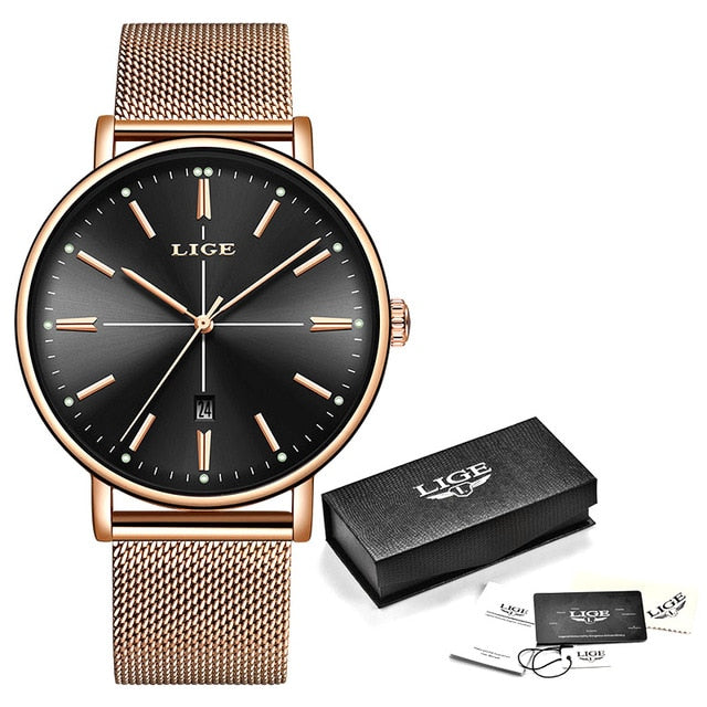 2019 LIGE New Rose Gold Bracelet
