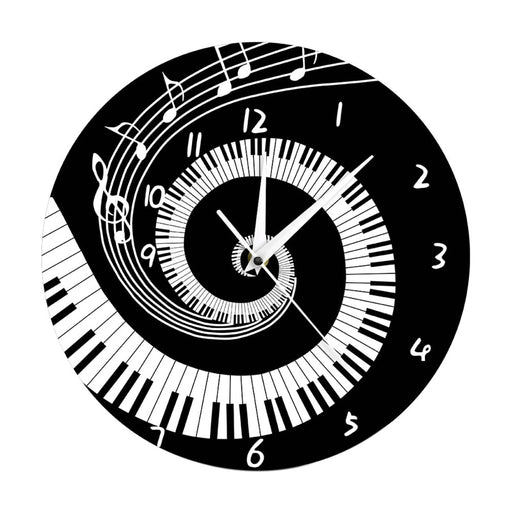Elegant Piano Key Wall Clock