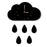 Nordic Cloud Raindrop Shaped Wall Clock