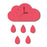 Nordic Cloud Raindrop Shaped Wall Clock